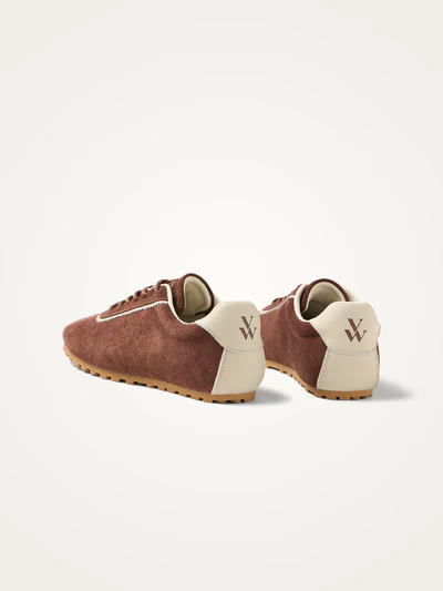 Baskets femme monogramme Swift 1.86 cuir marron Vanessa Wu