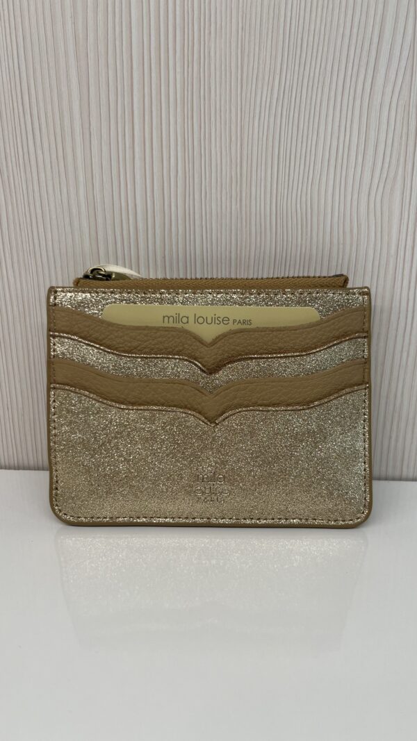 Porte-cartes / porte monnaie Rol XC paillettes Mila Louise ambre