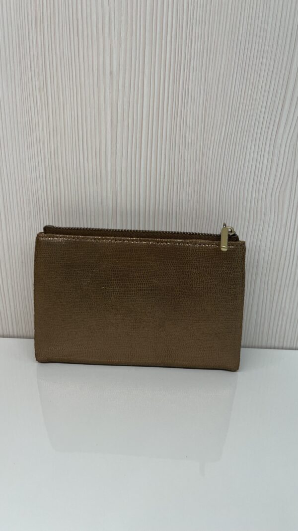 Portefeuille femme Prun RX cuir Mila Louise bronze fossil