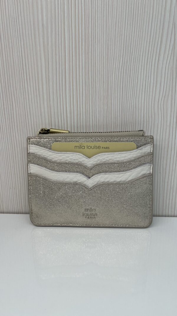 Porte-cartes / porte monnaie Rol XC paillettes Mila Louise latte