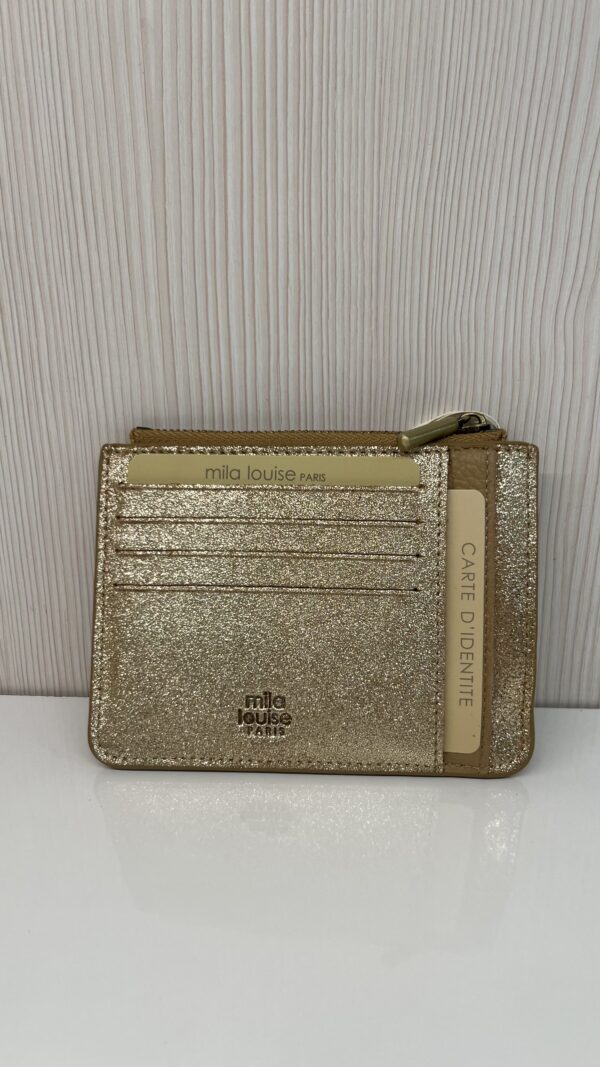 Porte-cartes / porte monnaie Rol XC paillettes Mila Louise ambre