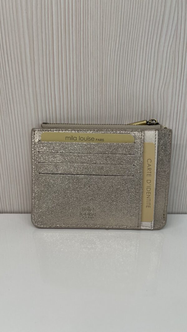 Porte-cartes / porte monnaie Rol XC paillettes Mila Louise latte