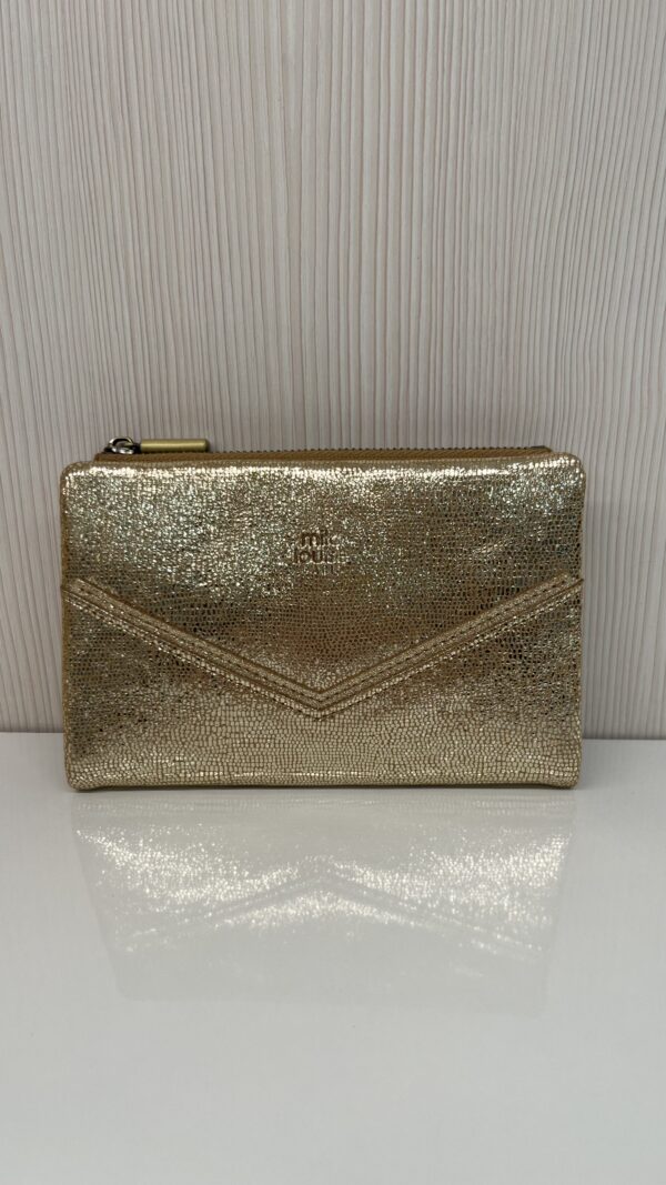 Portefeuille femme Prun RX cuir Mila Louise ambre