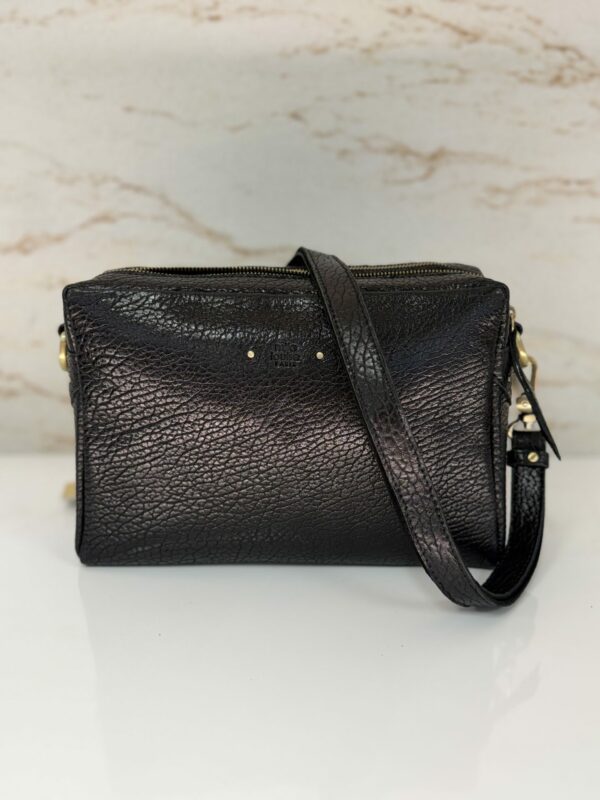 Sac besace Mama L E1 Mila Louise cuir noir