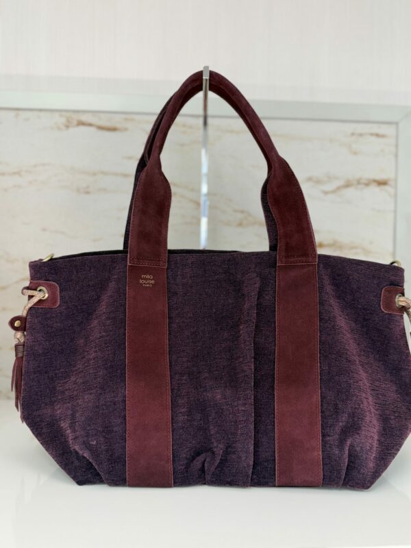 Sac cabas Prudy JN4 Mila Louise rouge/bordeaux