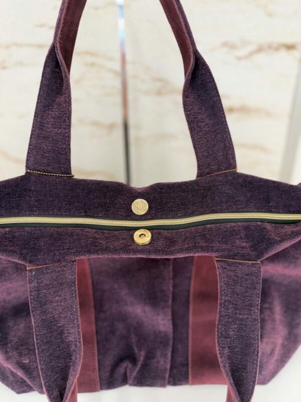 Sac cabas Prudy JN4 Mila Louise rouge/bordeaux