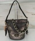 Sac seau Milena EP12 tissu pailleté Mila Louise noir