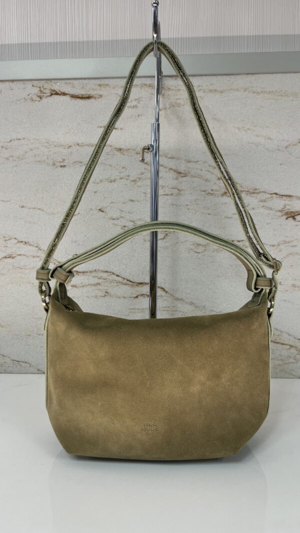 Sac bandoulière besace Mae V cuir Mila Louise oyster