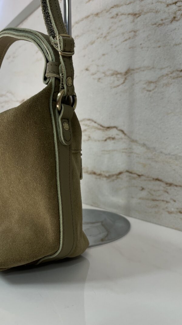 Sac bandoulière besace Mae V cuir Mila Louise oyster