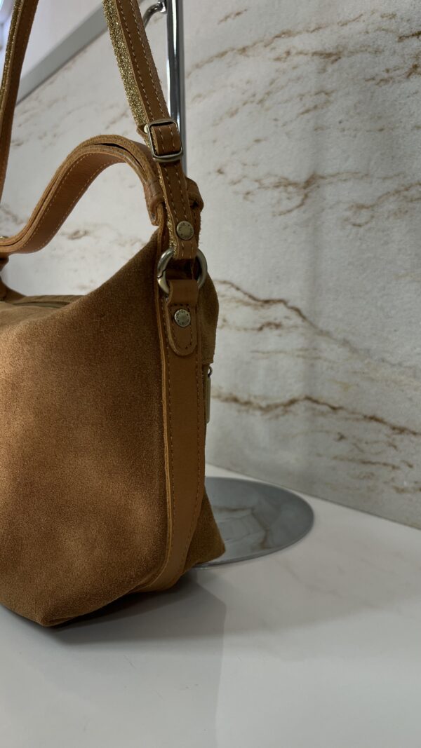 Sac bandoulière besace Mae V cuir Mila Louise ambre