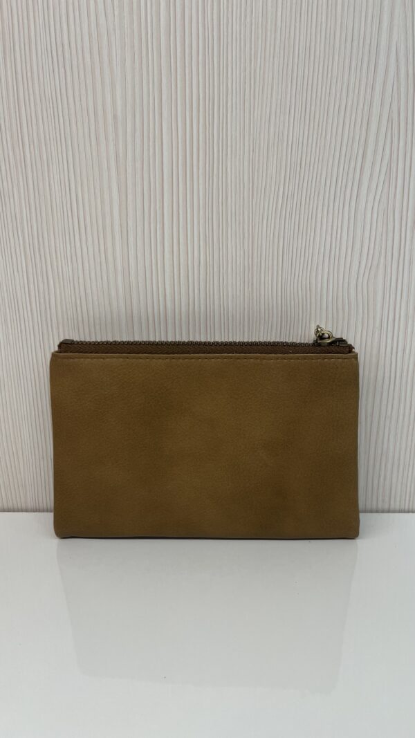 Portefeuille femme Prun C cuir Mila Louise bronze fossil