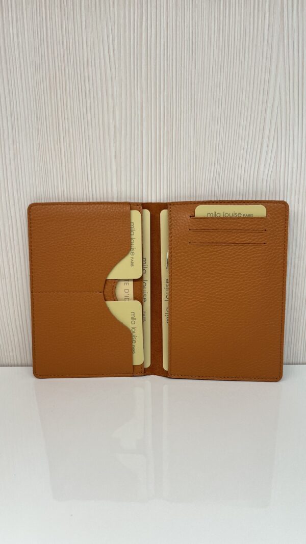 Porte-passeport/papiers cuir Mila Louise Oru RX tan