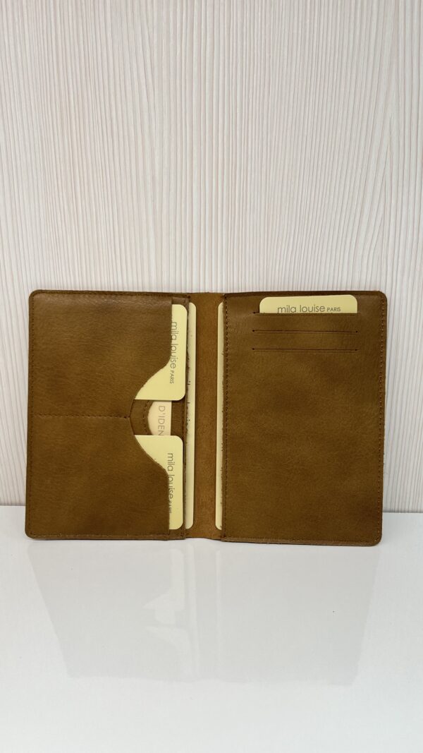 Porte-passeport/papiers cuir Mila Louise Oru RX bronze fossil