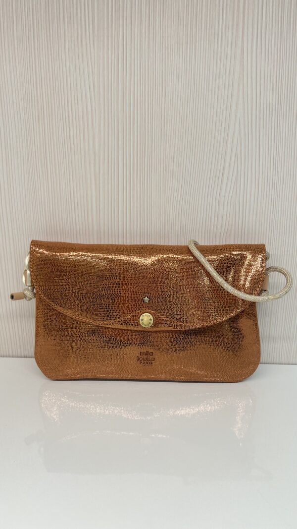 Sac à main pochette Olca RX Mila Louise tan