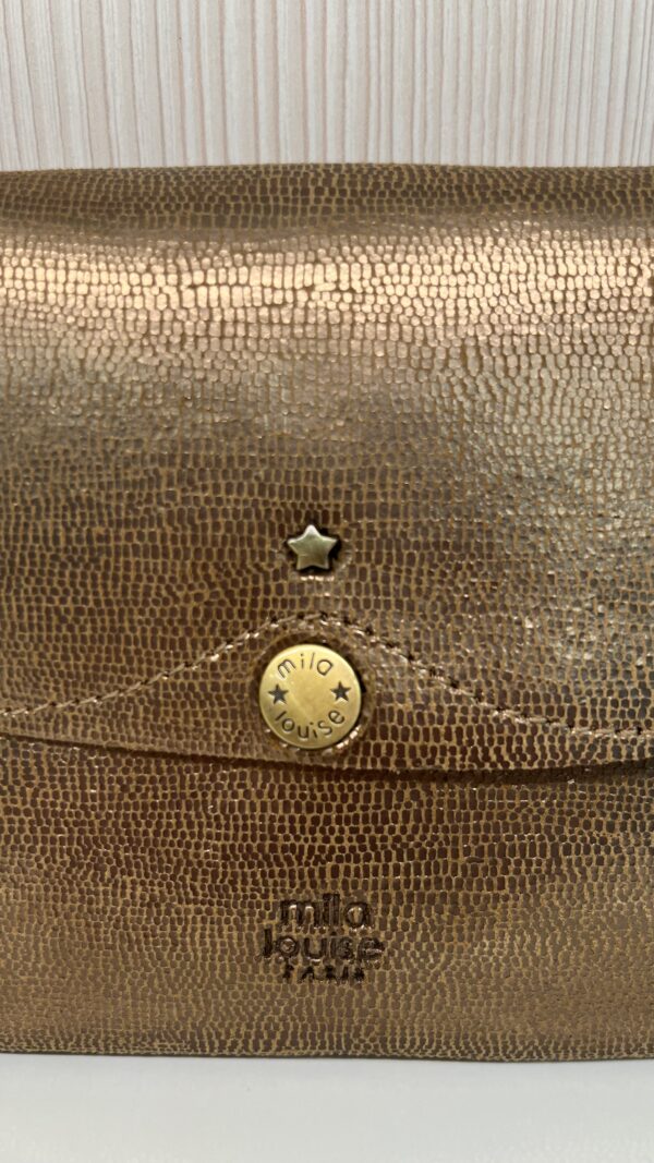 Sac à main pochette Olca RX Mila Louise bronze fossil