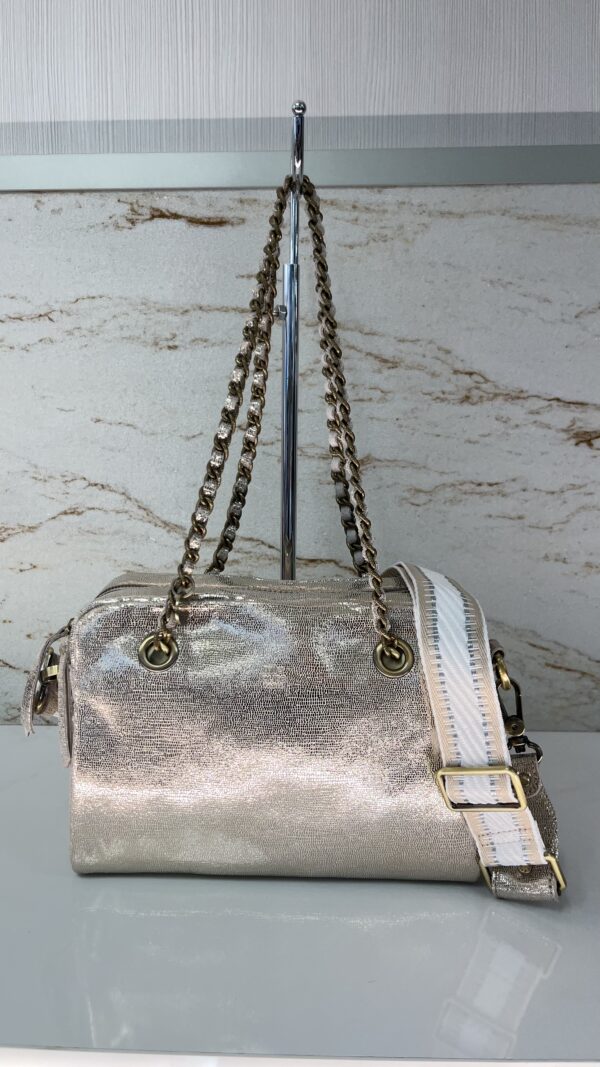 Sac bandoulière cuir Nell RX Mila Louise latte