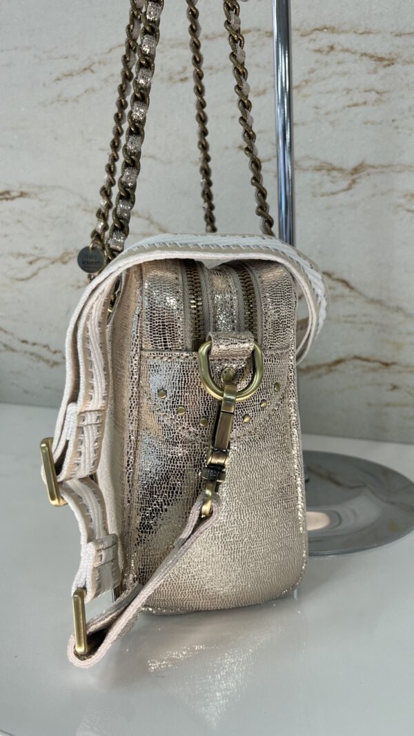 Sac bandoulière cuir Nell RX Mila Louise latte