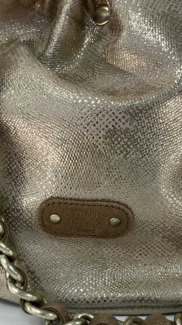 Sac seau Milena tissu pailleté Mila Louise ambre