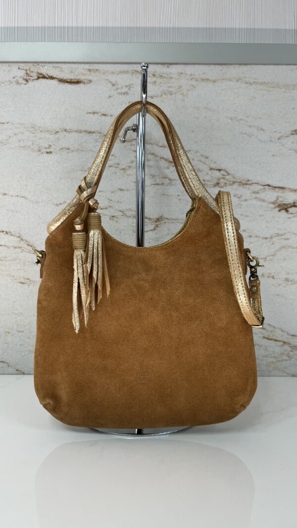 Sac à main avec bandoulière Polya V Mila Louise ambre