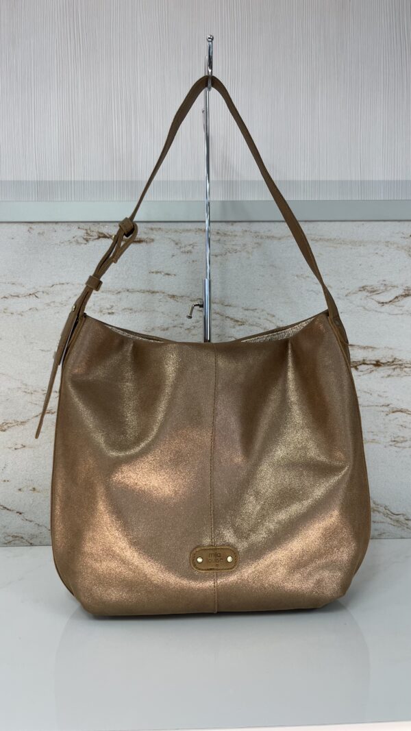 Sac cabas Maeli XC cuir pailleté Mila Louise bronze fossil