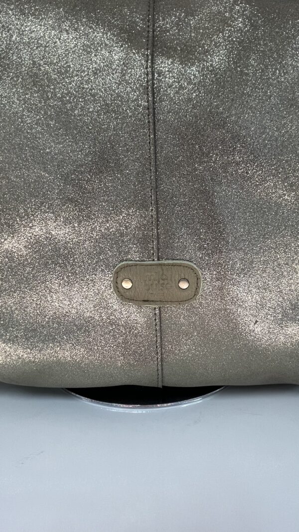 Sac cabas Maeli XC cuir pailleté Mila Louise oyster