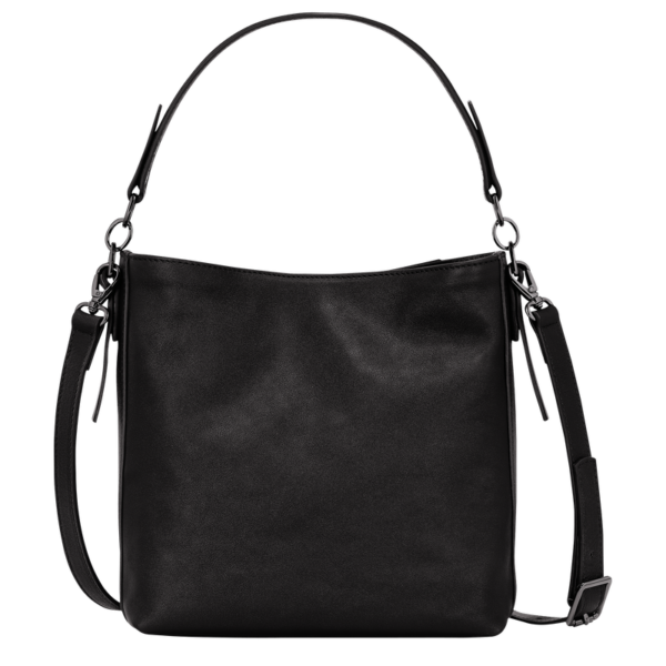 Sac bandoulière S Longchamp 3D cuir - noir