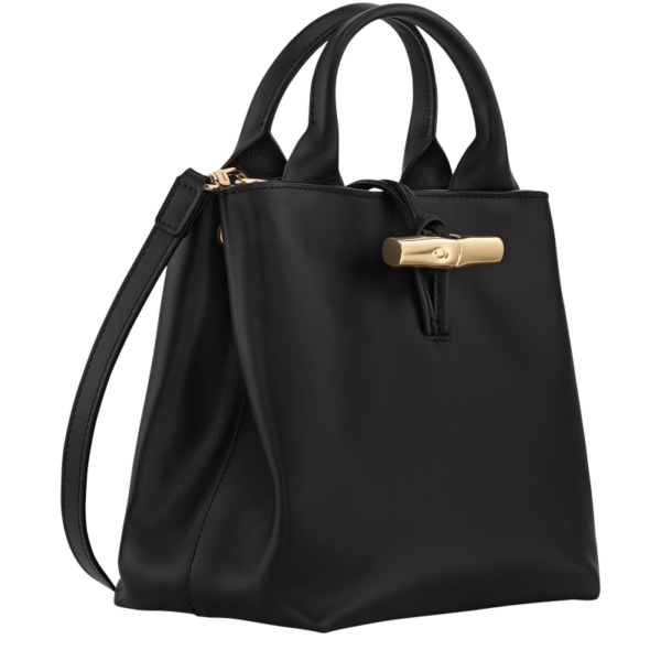 Sac à main S Roseau Longchamp Sleek noir