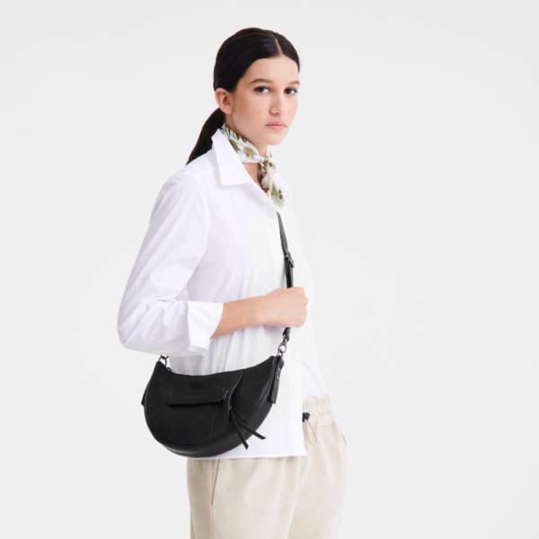 Sac banane/bandoulière S Longchamp 3D Cuir - noir