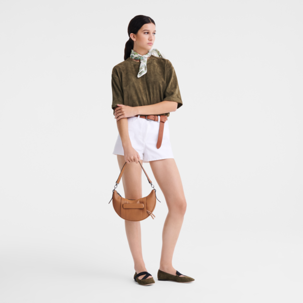 Sac banane/bandoulière S Longchamp 3D Cuir - naturel