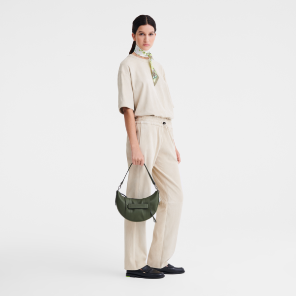 Sac banane/bandoulière S Longchamp 3D Cuir - kaki