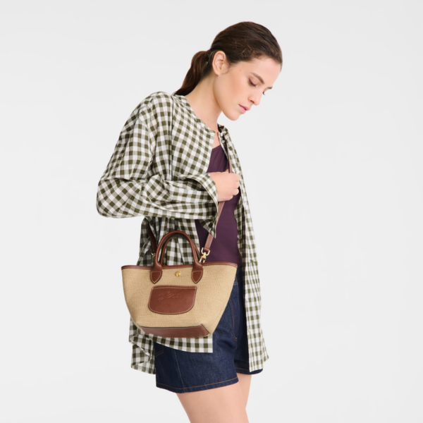 Sac bandoulière XS Le Panier Pliage Longchamp - brun
