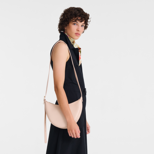 Sac bandoulière S Foulonné Longchamp crème