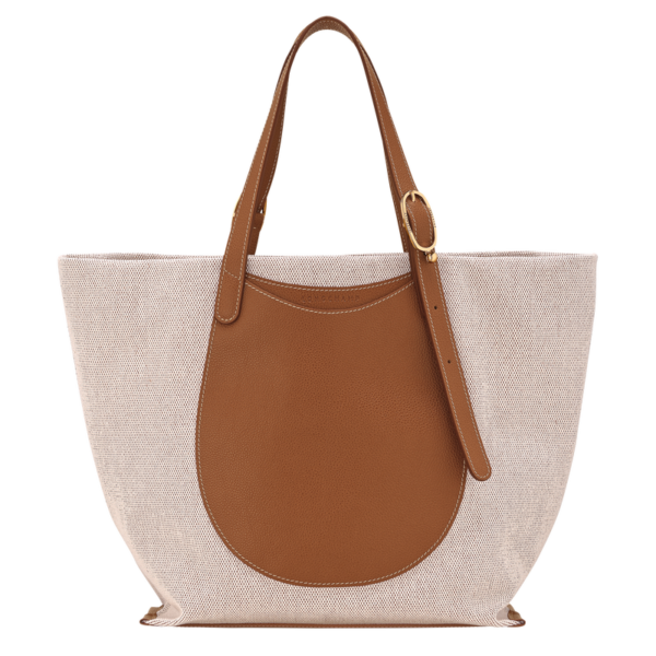 Cabas XL complice toile - Longchamp - caramel