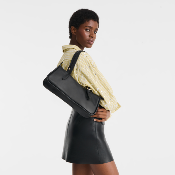 Sac porté épaule L Looong - Longchamp - noir