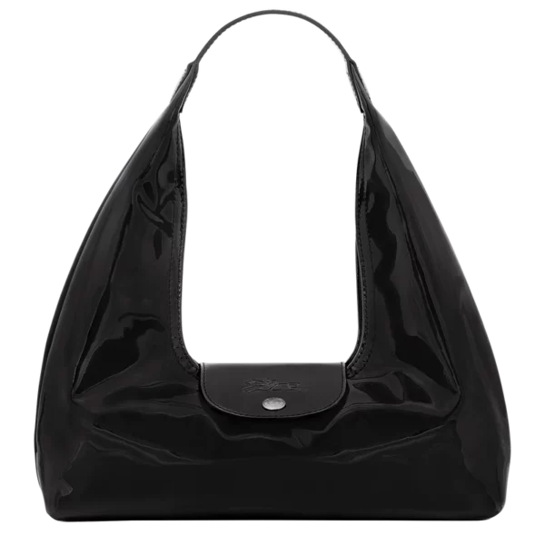 Sac porté épaule M Le Pliage Xtra cuir Longchamp noir