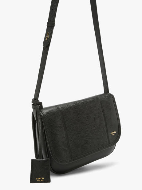 Sac à rabat besace Victoire M Lancel noir