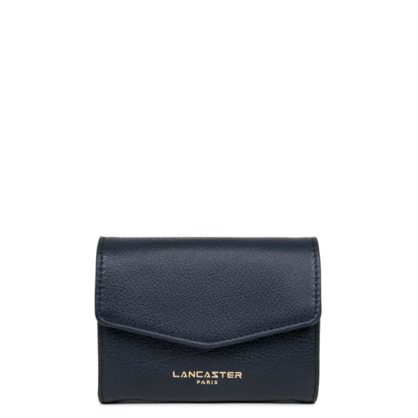Portefeuille femme cuir Dune Lancaster bleu foncé