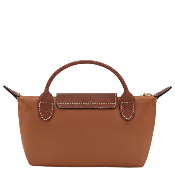 Trousse cosmétique avec poignée Le Pliage Original - cognac