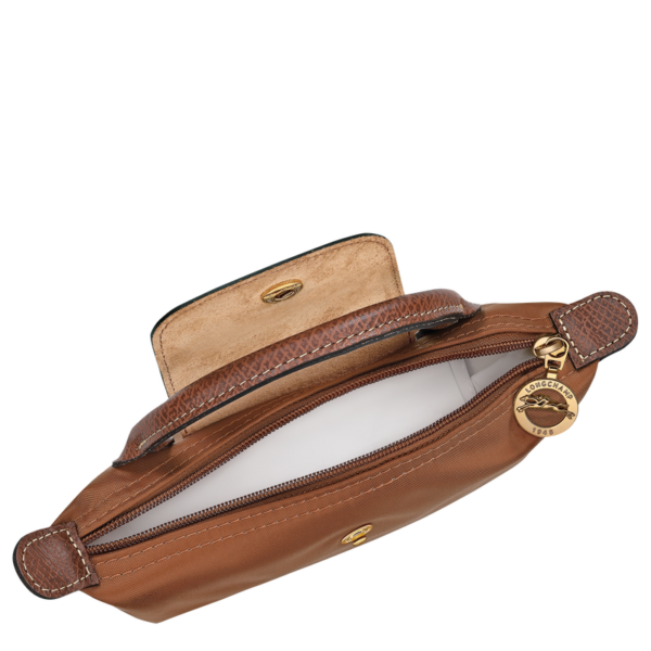 Trousse cosmétique avec poignée Le Pliage Original - cognac