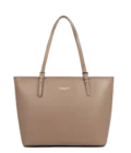 Grand sac cabas femme cuir Lancaster Smooth praline