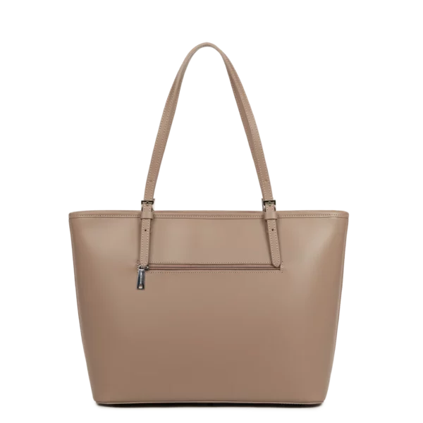 Grand sac cabas femme cuir Lancaster Smooth praline