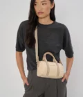 Petit Sac Polochon Lancaster Basic Ana beige