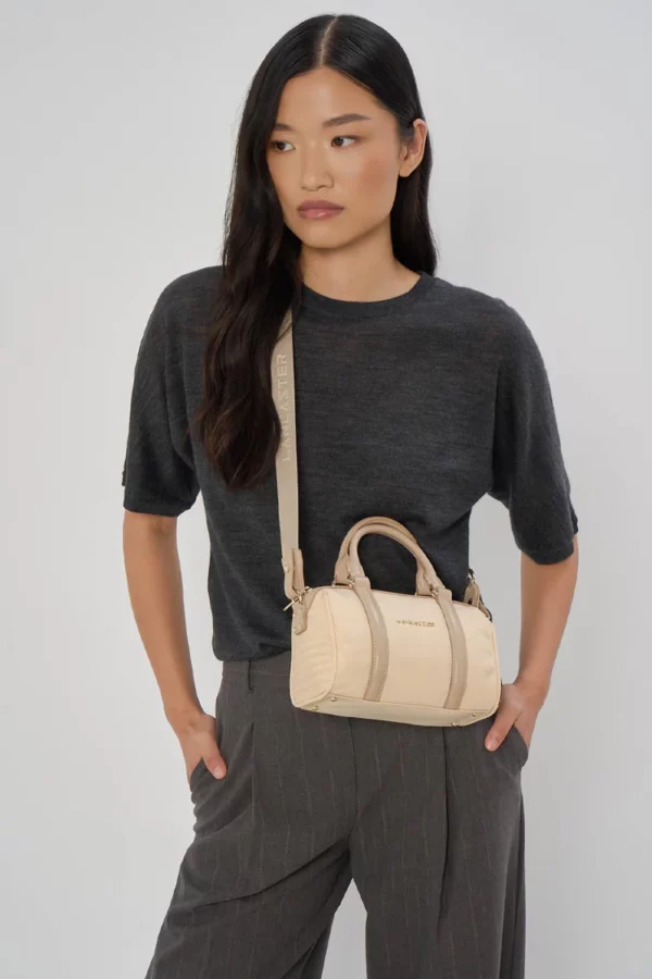 Petit Sac Polochon Lancaster Basic Ana beige