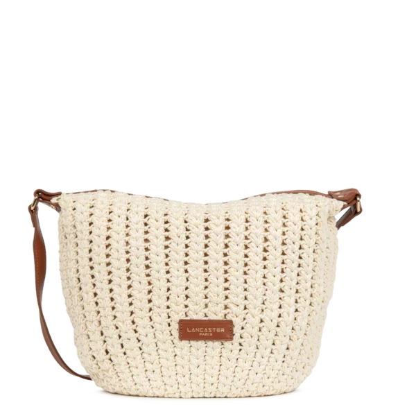 Sac besace Tressé coton Lancaster camel