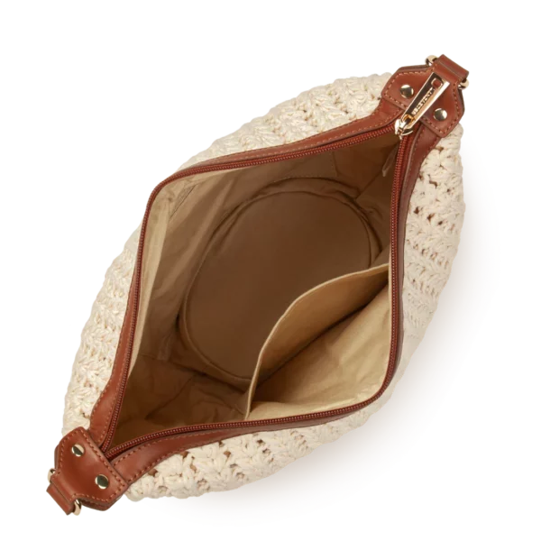 Sac besace Tressé coton Lancaster camel