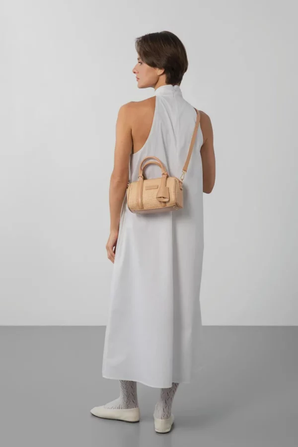 Sac polochon mini osier Lancaster naturel