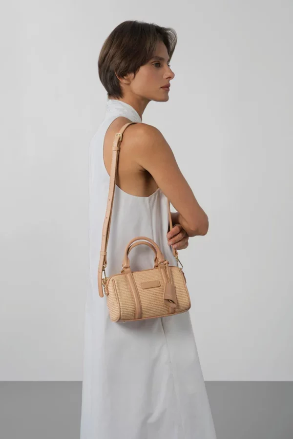 Sac polochon mini osier Lancaster naturel