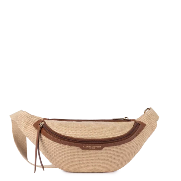 Sac banane mini osier Lancaster cognac