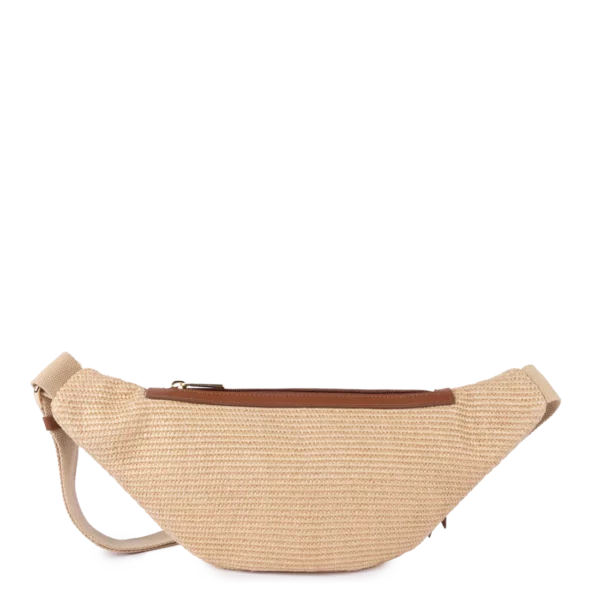 Sac banane mini osier Lancaster cognac