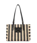 Sac cabas Mini Osier Lancaster noir rayures